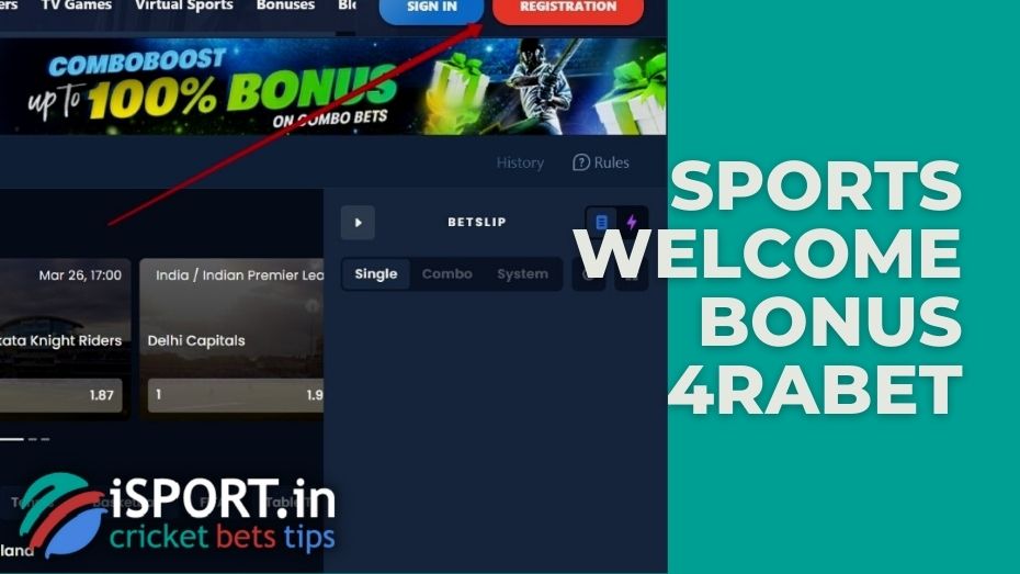 4rabet Sportsbook Welcome Bonus