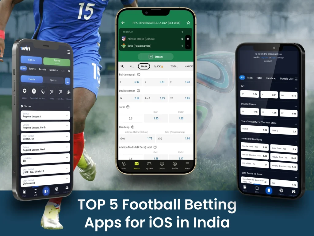 Aplicativos de apostas em futebol na Índia