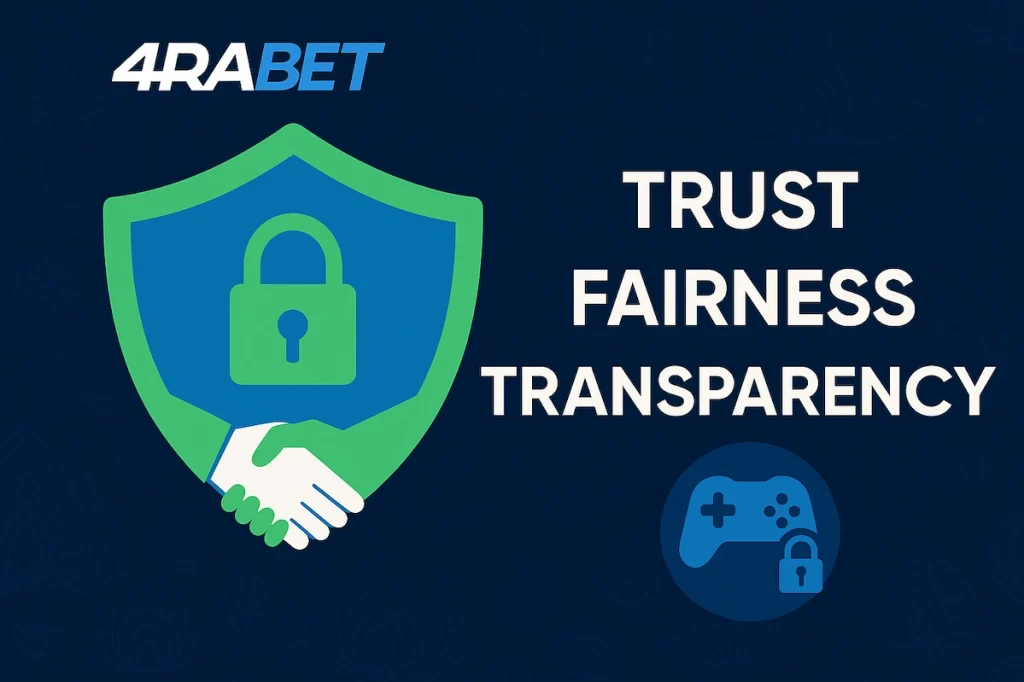 Thematic image emphasizing player trust and fairness for 4rabet in India